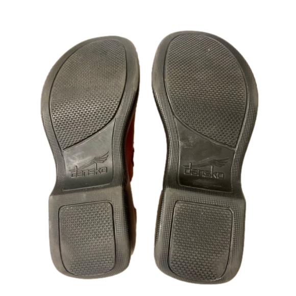 Dansko EUC Platform Leather Mary Janes Brown Clogs Shoes Eu Size 39 US 8 1/2 -9 - Picture 5 of 14